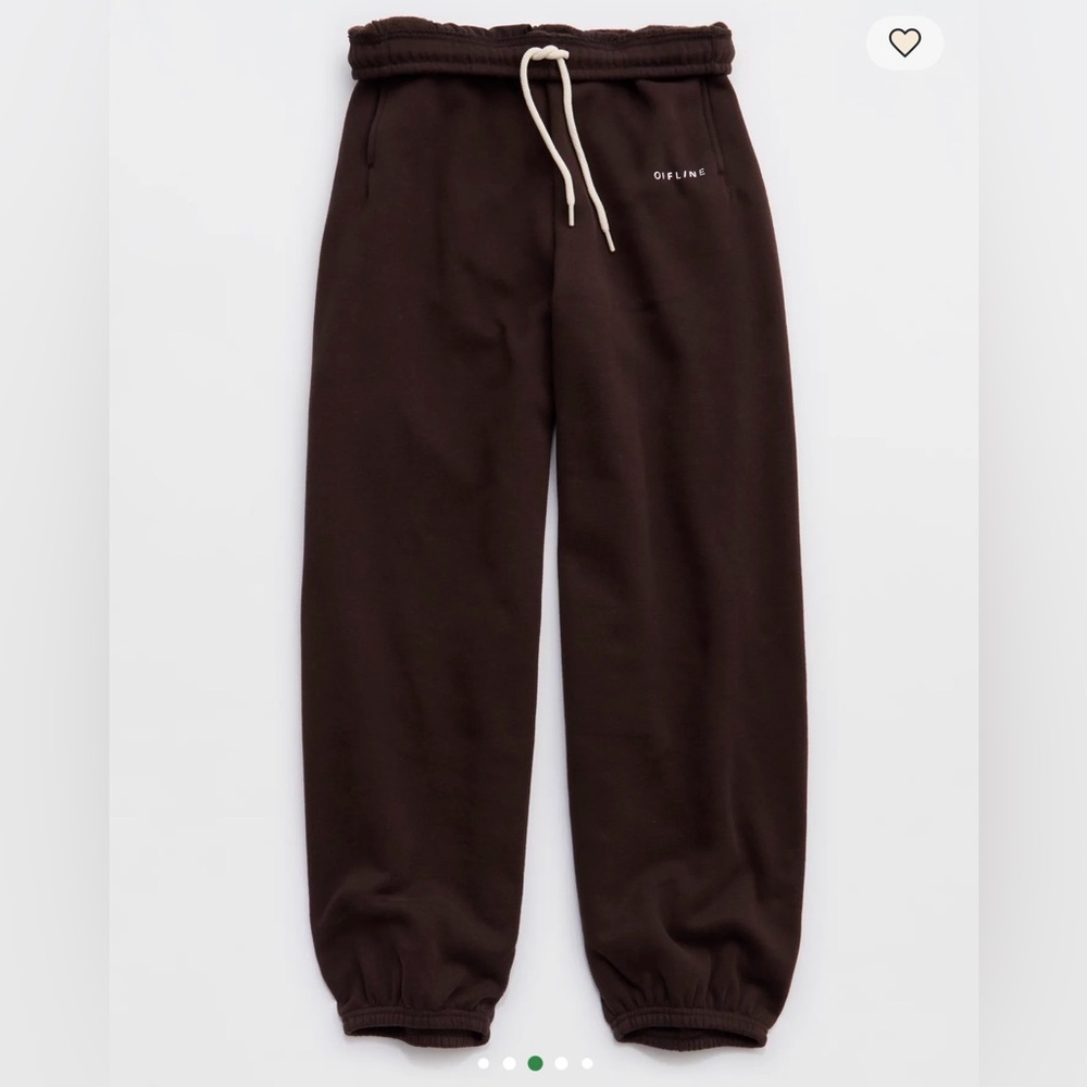 Aerie Cloud Fleece Baggy Jogger Pants - Picture 3 of 4